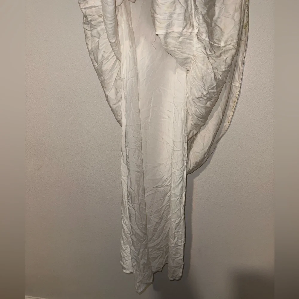 Sancia White Washed Floral Long Dress Size Medium - Picture 4 of 8